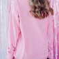 Peach Blossom Merry Every Thing Glitter Slogan Sweatshirt