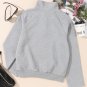 Light Grey Textured Knit Buttoned Kangaroo Pocket Sweatshirt