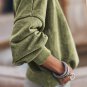 Green Drop Shoulder Crew Neck Pullover Sweatshirt