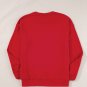 Red Solid Classic Crewneck Pullover Sweatshirt
