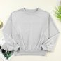 Gray Exposed Seam Batwing Sleeve Drop Shoulder Sweatshirt
