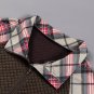 Khaki Printed Plaid Sleeve Patchwork Collared Textured Sweatshirt