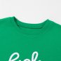 Green LUCKY Aphabet Chenille Embroidered Pullover Sweatshirt