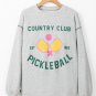 Light Grey COUNTRY CLUB PICKLEBALL Casual Sweatshirt