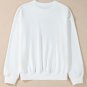 White MERRY Graphic Pullover Sweatshirt