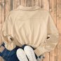Parchment Quarter Zip Stand Neck Kangaroo Pocket Sweatshirt