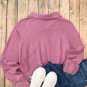 Valerian Quarter Zip Stand Neck Kangaroo Pocket Sweatshirt