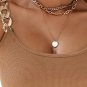 Brown Gold Chain Straps Rib Knit Tank Top