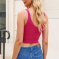 Rose Cropped Woolen Knit Vest
