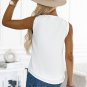 White V Neck Knotted Shoulder Vest