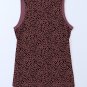 Fiery Red Leopard Print Round Neck Tank Top