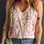 Multicolor Floral Print Spaghetti Straps Tank Top