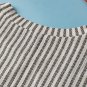 Gray Striped Cutout Twist Front Tank Top