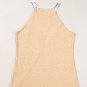 Light French Beige Geometric Color Block Sleeveless Top