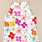 White Cute Floral Print Vest