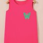 Sachet Pink Butterfly Graphic Casual Tank Top