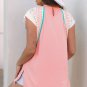 Light Pink Vintage Nashville Printed Patchwork Tank Top