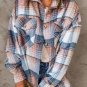 Pink Plaid Flap Pockets Shacket