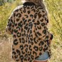 Black Contrast Trimmed Leopard Teddy Shacket