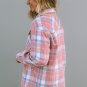 Pink Plaid Flap Pocket Flannel Shacket