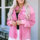 Rose Mineral Washed Cotton Shacket