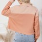 Orange Textured Waffle Knit Chest Pockets Cropped Shacket