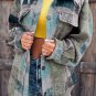 Multicolor Brushed Plaid Pocketed Oversize Shacket