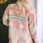 Multicolor Western Aztec Print Button Flap Pocket Shacket