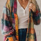 Multicolor Brushed Checked Western Buttoned Jacket