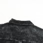 Black Vintage Distressed Mineral Wash Oversized Shacket