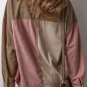Mineral Red Color Block Chest Pockets Buttoned Corduroy Shacket