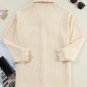 Oatmeal Corduroy Flap Pocket Button Up Shacket
