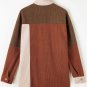 Cinnamon Colorblock Curved Hem Corduroy Shacket with Pocket