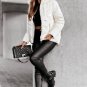 White Solid Quilted Hooded Zip Up Puffer Coat