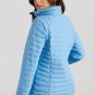 Myosotis Solid Color Quilted Zip-up Puffer Jacket