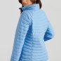 Myosotis Solid Color Quilted Zip-up Puffer Jacket