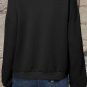 Black Solid Textured Stand Neck Zipper Bomber Jacket