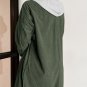 Jungle Green Oversized Corduroy Contrast Hooded Shacket