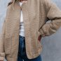 Light French Beige Floral Quilted Jacket