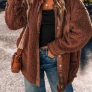 Red Clay Faux Shearling Teddy Bear Jacket