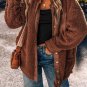 Red Clay Faux Shearling Teddy Bear Jacket
