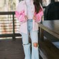 Delicacy Two-tone Color Exposed Seam Corduroy Shacket