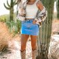 Beige Aztec Printed Stand Neck Zip Up Jacket