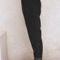 Black Corduroy High Waist Straight Leg Pants