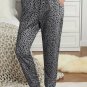 Gray Breezy Leopard Joggers