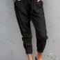 Black Causal Pockets Pants
