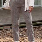 Gray Acid Wash Multi Pocket Drawstring Waist Pants