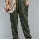 Green Pocketed Casual Joggers