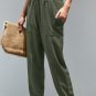 Green Pocketed Casual Joggers