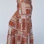 Brown Boho Aztec Print Tiered Palazzo Pants